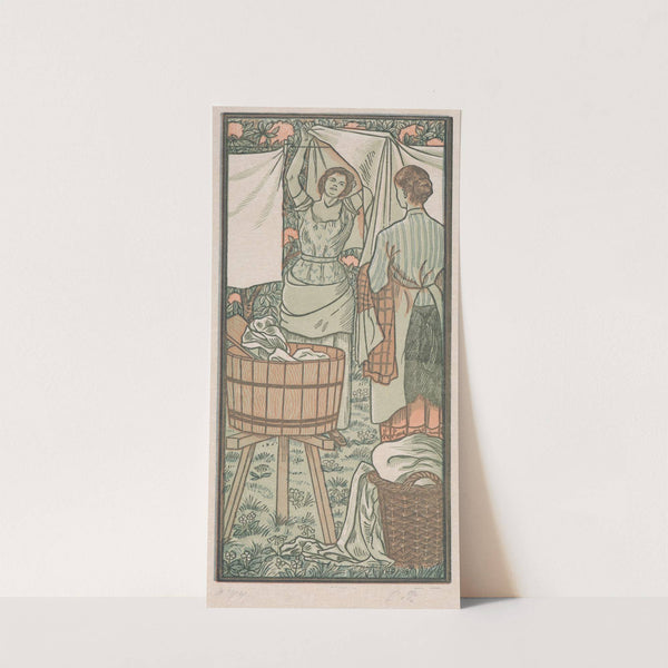 Two Women Hanging Up Their Wash (1897) by Lucien Pissarro