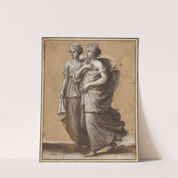 Two Women in Classical Dress (mid-1640s) by Claude Lorrain