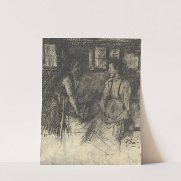 Two Women in the Kitchen by Wilhelm Leibl