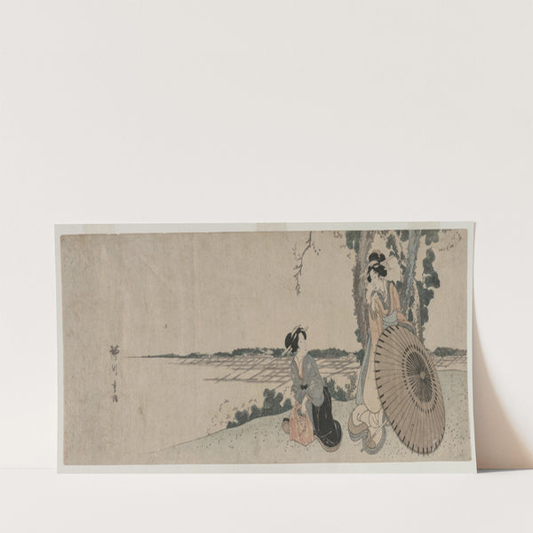 Two Women on a Hilltop (c. late 1810s) by Yanagawa Shigenobu