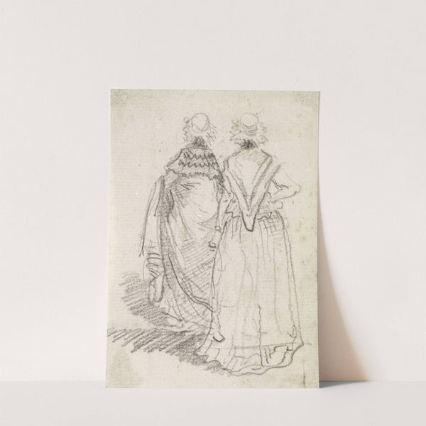 Two Women Seen from Behind (probably c. 1754-1765) by Hubert Robert