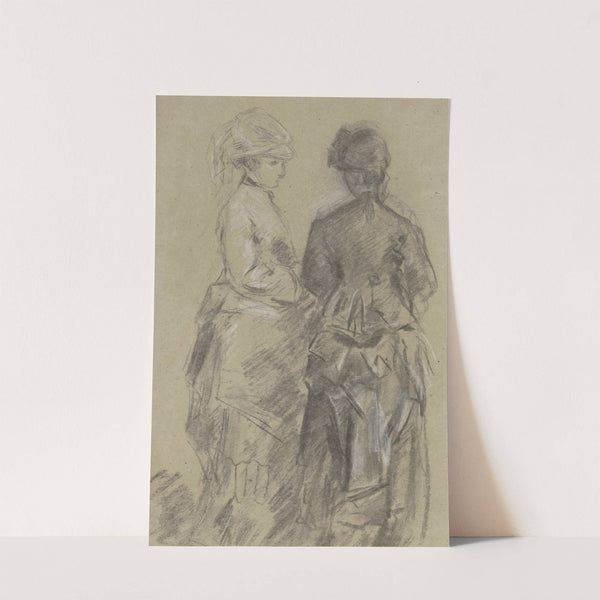 Two young ladies by Anton Burger