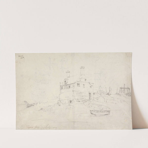 Tygwyn Ferry by Cornelius Varley