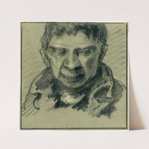 Type, man met snor (1858) by Pieter van Loon