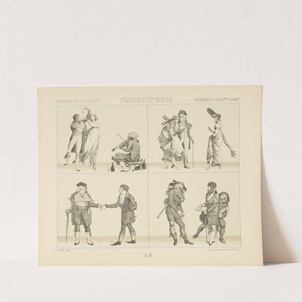 Types de la mode a l’epoque du directoire – agioteurs et filous (1876-1888) by Auguste Racinet