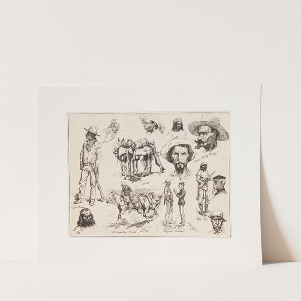 Types from Arizona (1886) by Frederic Remington