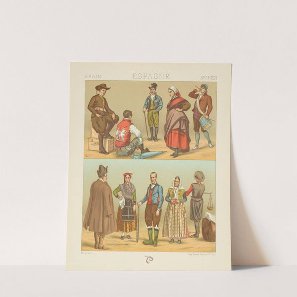 Types populaires – Leon, Galice, Asturies, Aragon, Vieille-Castille (1876-1888) by Auguste Racinet