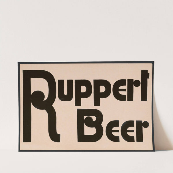 Typographical studies for Ruppert Beer by Winold Reiss