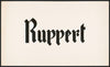 Typographical studies for Ruppert Beer