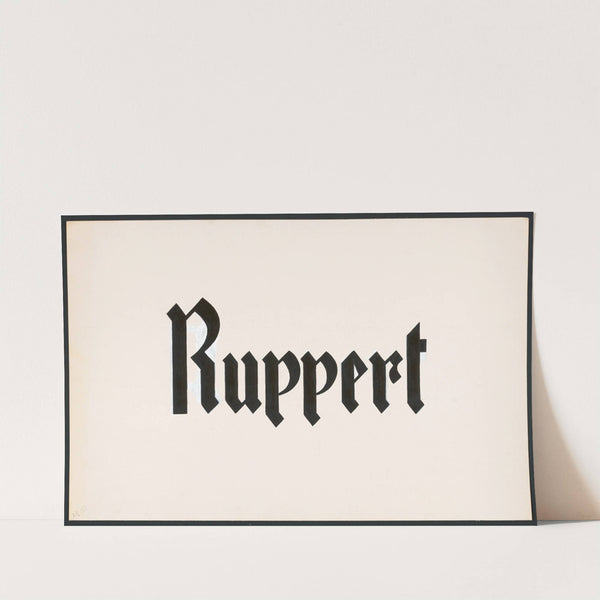 Typographical studies for Ruppert Beer by Winold Reiss