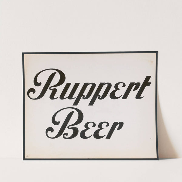Typographical studies for Ruppert Beer by Winold Reiss