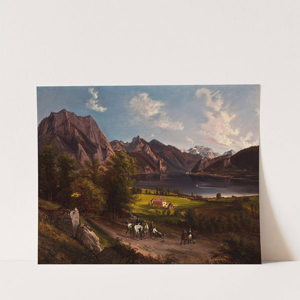 Tyrolean (Or Bavarian) Landscape by Jan Nepomucen Glowacki