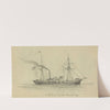 U.S. Gun Boat Cambridge (1860-1865) by Alfred Rudolph Waud