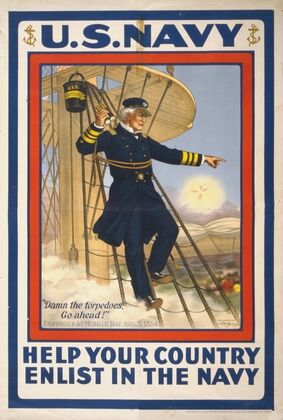 U.S. Navy–Help your country–Enlist in the Navy