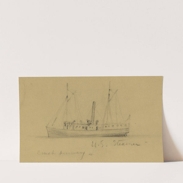 U.S. Steamer (1860-1865) by Alfred Rudolph Waud