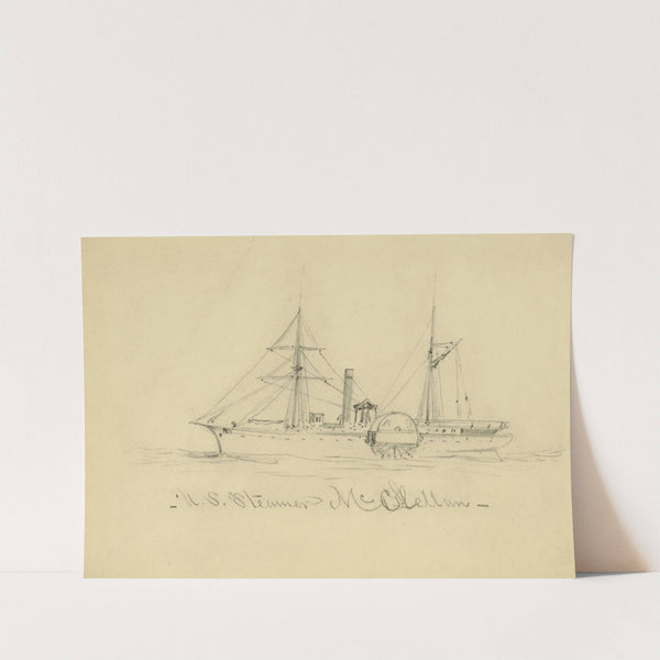 U.S. Steamer McClellan by Alfred Rudolph Waud