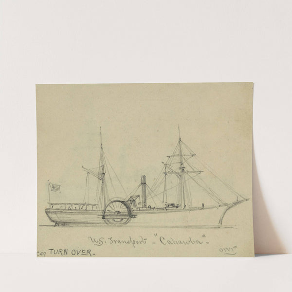 U.S. Transport 'Cahawba' by Alfred Rudolph Waud