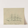U.S. Transport 'Great Republic' in tow of the Vanderbilt (Clipper rig) by Alfred Rudolph Waud