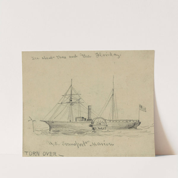 U.S. Transport Marion by Alfred Rudolph Waud