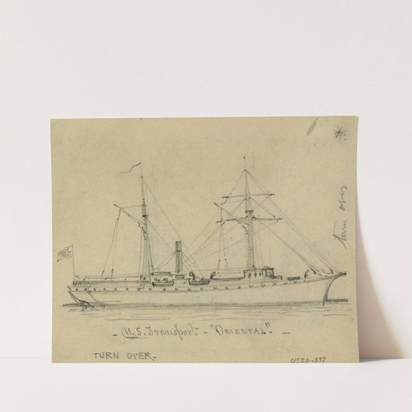 U.S. Transport 'Oriental' by Alfred Rudolph Waud