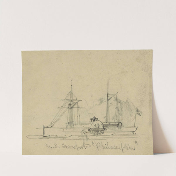 U.S. Transport ‘Philadelphia’ (1860-1865) by Alfred Rudolph Waud