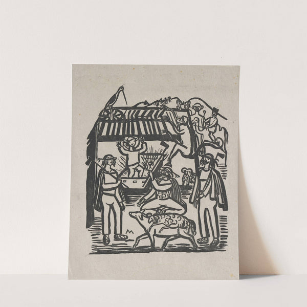 U szopy – misterium (1924) by Tadeusz Makowski