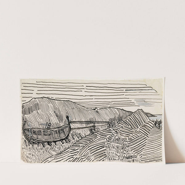 Ubenyttet illustrasjon, Snorre Sturlason, Kongesagaer, Kristianina 1899 (1895-1899) by Christian Krohg