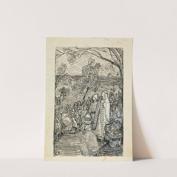 Ubenyttet illustrasjon, Snorre Sturlason, Kongesagaer, Kristianina 1899 (1895-1899) by Christian Krohg