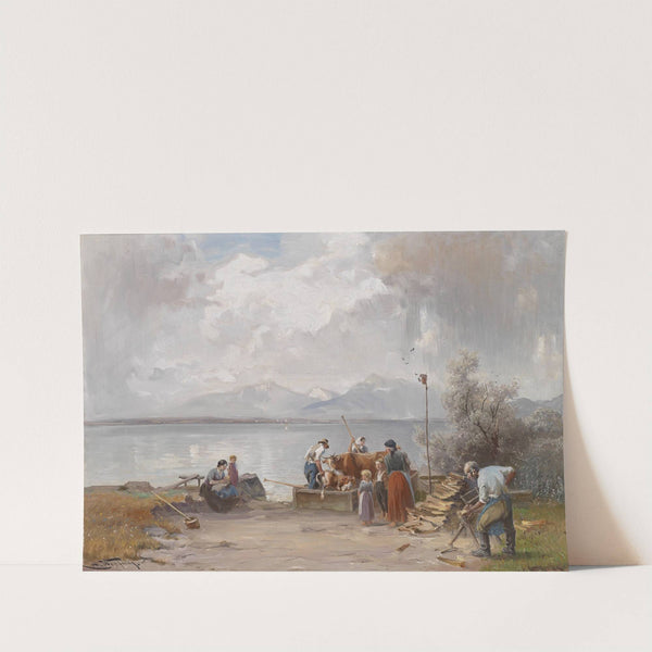 Überfuhr der Tiere by Joseph Wopfner