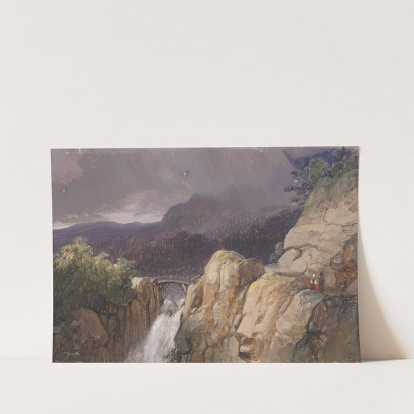 Übergang über den Wasserfall by Johann (Giovanni) Varrone