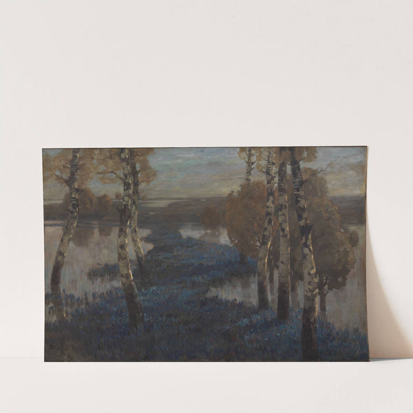 Überschwemmte Salbeifelder in der Po - Ebene by Ludwig Dill