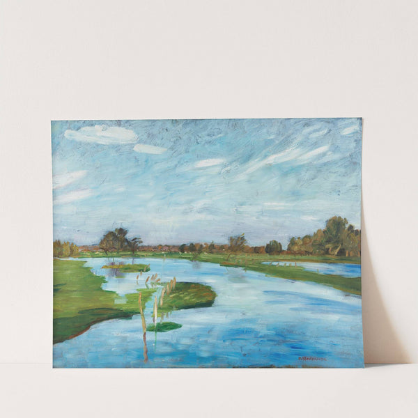 Überschwemmte Wümmewiesen (1924) by Otto Modersohn