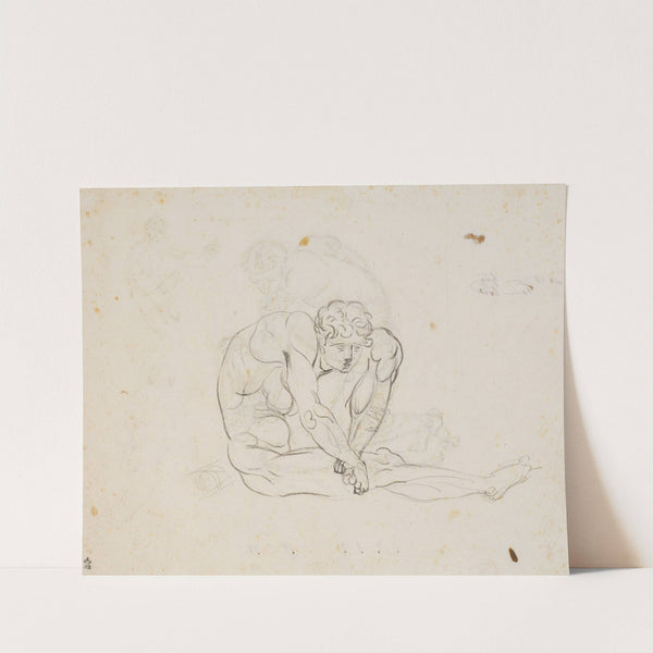 Udkast til Filoktet-figuren by Nicolai Abildgaard