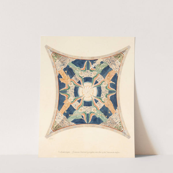 Udkast til freskerne i Viborg Domkirke. Korhvælvingen by Joakim Skovgaard