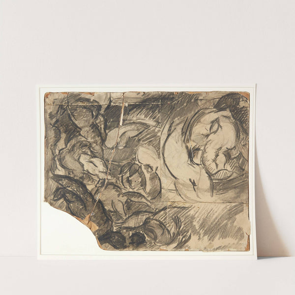 Udkast til Poseidon-billedet by Edvard Weie