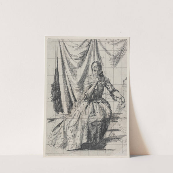 Udkast til raderingen Den unge mand og Døden by Carl Bloch