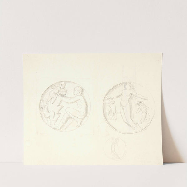 Udkast til relieffer by Svend Rathsack