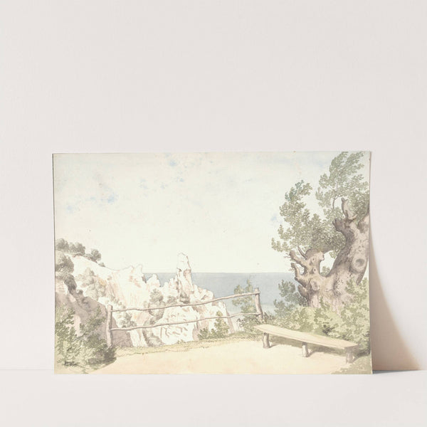 Udsigt fra Møns Klint ved Sommerspiret (1809) by Christoffer Wilhelm Eckersberg