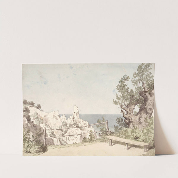 Udsigt fra Møns Klint ved Sommerspiret (1809) by Christoffer Wilhelm Eckersberg