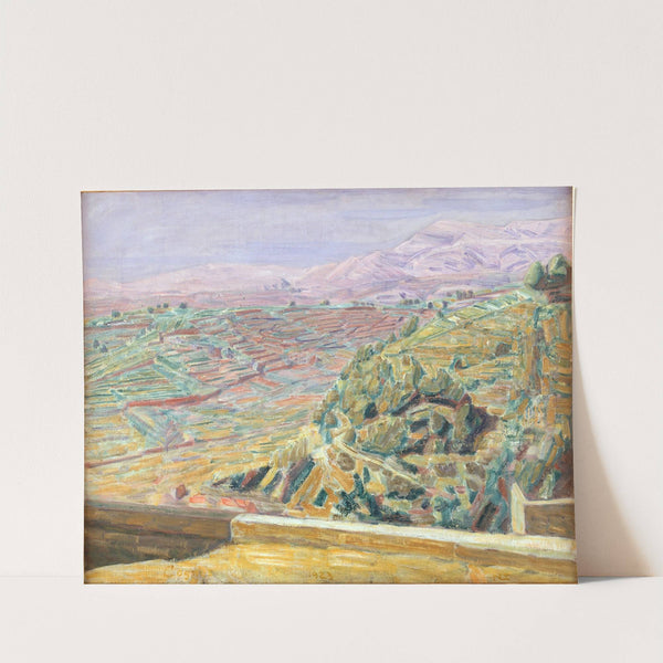 Udsigt fra Slotspladsen, Cagnes by Niels Larsen Stevns