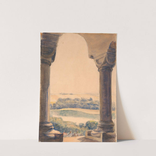 Udsigt fra Viborg Domkirkes søndre tårn (1906) by Poul Simon Christiansen