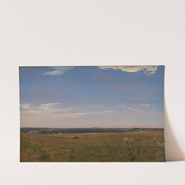 Udsigt mod herregården Beldringe by P. C. Skovgaard