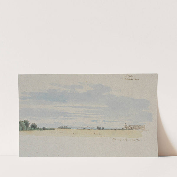 Udsigt over marker mod skove (1847) by Johan Thomas Lundbye