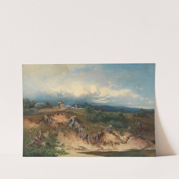 Uferpartie mit kampierenden ‘Zigeunern’ (1857) by August Schaeffer von Wienwald