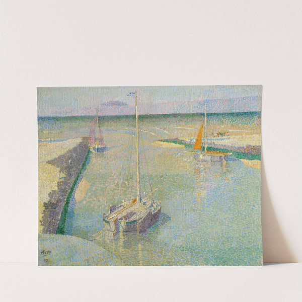 Uitmonding van den Rijn ou Le Port de Katwijk by Jan Toorop