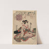 Ukiyo bijin mitate sankyoku (1820) by Keisai Eisen