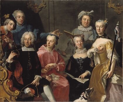 Ulrika Lovisa Tessin, Carl Gustaf Tessin, Erik Sparre, Johan Gabriel Sack, Nils Bielke, Eva Bielke and Hedvig Elisabet Sack