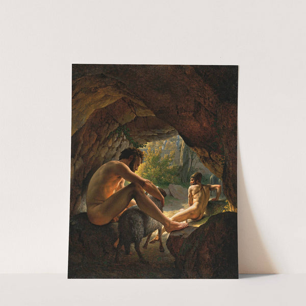 Ulysses Fleeing the Cave of Polyphemus (1812) by Christoffer Wilhelm Eckersberg