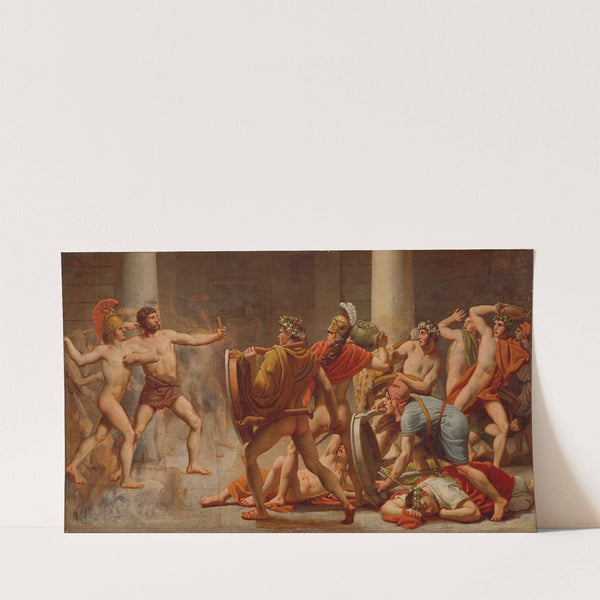 Ulysses’ revenge on Penelope’s suitors (1814) by Christoffer Wilhelm Eckersberg