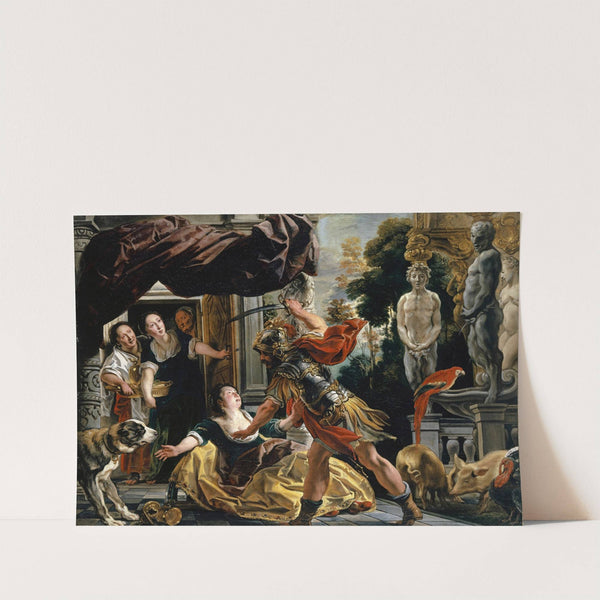 Ulysses Threatening Circe (Around 1630-35) by Jacob Jordaens